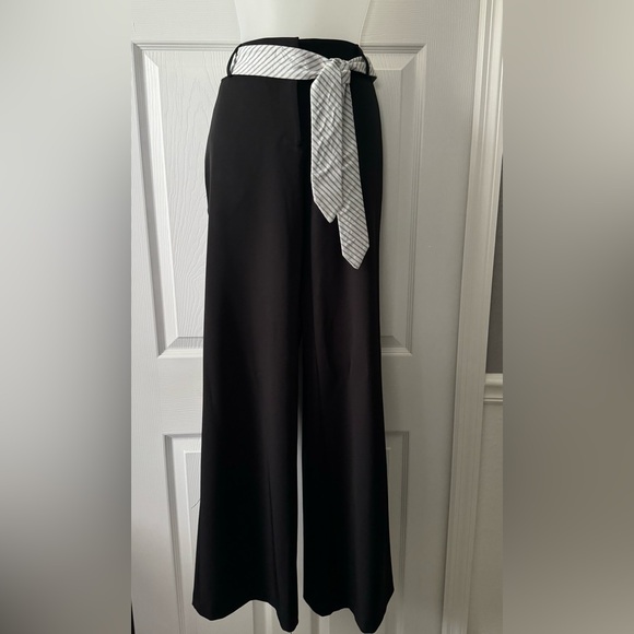 Laundry by Shelli Segal Wide Leg Pants w/ Removable Sash - Picture 1 of 5